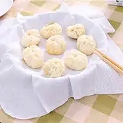 QANYEGN 6Pcs Set of Kitchen Cotton Steamer Cloth, Non Stick Steamer Cloth, Breathable Steamer Net Mat, Suitable for Steamed Buns, Dumplings, Etc