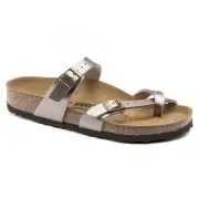 BIRKENSTOCK Women's Mayari Graceful Taupe Birko-Flor (regular width) - 1016408,