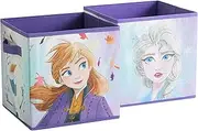 [Idea Nuova] Disney Frozen 2 Collapsible Storage Cubes, Set of 2, 10"x10"