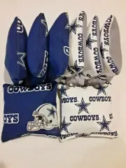 8 Cornhole Bag Set Corn Hole Dallas Cowboys BL/WHT