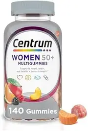 Centrum Silver Women's Multivitamin for Women 50 Plus, Multivitamin/Multimineral Supplement with Vitamin D3, B Vitamins, Non-GMO Ingredients,140 Gummies, Supports Memory and Cognition in Older Adults