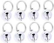 10pcs Pet Bells Cat Collars Dog Collar Bell Pet Collar Bell Pendant Clasp for Necklace Gold Locket Bell for Collar Dog Bell Accessory Cat Bells for Collar Dog Neck Bell Silver