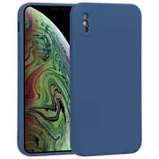 MCC iPhone Xs Max Soft Liquid Silicone Shockproof Case Cover Apple XsMax [Dark Blue]