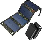 Compact Solar Charging Panel - 15W Solar Panel, USB Bank | Foldable Charger with USB Output, 6V Panel for Outdoor Hiking Camping Picnic