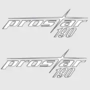 MasterCraft Boat Raised Brand Decal 758405 | Prostar 190 Sticker (2Pc)