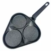 3 Egg Hole Pan Fry Pan 5 Layer Marble Coating Omelet Pan Skillet Non Stick