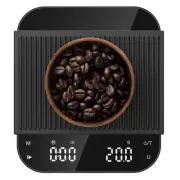 Coffee Scale, Rechargeable Espresso Scale with Timer, 3kg/0.1g Accuracy for P...