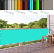 Sun Shade Sail 1.8 x 1.8 m(5.91 x 5.91ft) Waterproof Outdoor Sunshade Cloth Tear Resistant for Backyard Deck Patio Balcony Fence Porch, Sky Blue