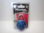 Master Lock Combination Locker Padlock Anti Shim Blue Chrome 1530DCM