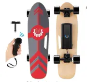 Electric Skateboard 350W Longboard w/Wireless Remote 7-Layer Maple for Beginner