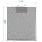 Range Hood Filter Replacement – 350 x 388mm – Fits Chef, Simpson, Westinghouse