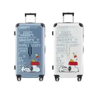 新品上市 SNOOPY史努比 28吋放空款行李箱/旅行箱/登機箱/胖胖箱(全球保固2年)