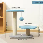 GGP Blue Compact Cat Climbing Frame With Dual Level Sisal Posts And Playful Design Perfect For Scratching And Jumping