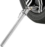 18g Tire Gauges - Chuck Air Pressure Reader, Slim Steel Measuring Tool | Compact Pencil Gauge for Autos, RVs, Motorbikes, Trucks, Bikes, Workshop Tools, and Garage Use