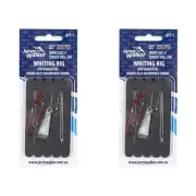 2x Jarvis Walker Size 6 Snapper/Paternoster Rig with 30g Snapper Sinker