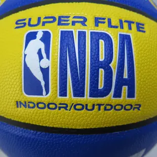 SPALDING NBA SUPER FLITE系列 合成皮 七號籃球 SPA76350 藍X黃【iSport商城】