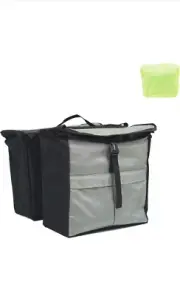 Vicenta Top Load Double Pannier Water Resistant Cycling Side Bag ey Rain Cover