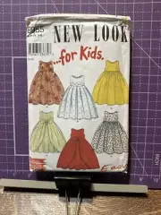 New Look Sewing Pattern 6955 Kids Dress Shirt Size 3-8