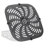 Air Fryer Replacement Grill Pan, Air Fryer Accessories for RJ38-SQSS-8T-D, 8QT Nonstick Removable Grill Pan Black