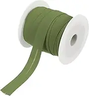 sourcing map 3/4 Inch Single Fold Bias Tape Polyester Continuous Bulk Bias Tape Roll for Sewing, Seaming Quilting Hemming Binding Crafts (Dark Green 25 Yards)
