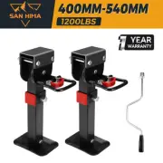 San Hima 2X 400mm Corner Legs Drop Down 1200LBS Steel Base Caravan Stabilizer
