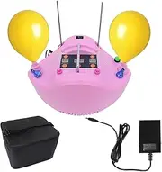 Electric Air Pump, 1200W Portable Dual Nozzle Balloon Inflator with Foot Switch, Double Nozzle Balloon Inflator with Timer, Quantitative Function, Digital Air Pump for Party Wedding