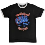 Motorhead 'Iron Fist' (Black) Eco Ringer T-Shirt - NEW & OFFICIAL!