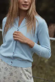 [PUP4] Bliss Cardigan - Pale Blue XS light blue