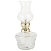18cm Retro Glass Oil Lamp Kerosene Light for Dining Table Decoration
