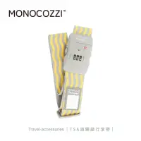 在飛比找momo購物網優惠-【MONOCOZZI】TSA 海關鎖行李帶 - 黃/灰(束帶
