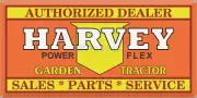 HARVEY GARDEN TRACTORS DEALER OLD VINTAGE SIGN REMAKE ALUMINUM SIZE OPTIONS
