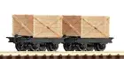 Roco 34603 Ho Scale Two Mining Cars with Crates