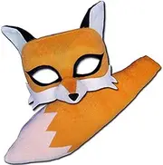 Fox Costume Set for Kids – Soft Animal Mask & Tail Kit for Dress-Up, Halloween, Book Week, School Plays & Pretend Play – Comfortable & Reusable