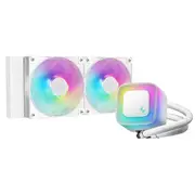 DEEPCOOL LE240 V2 White 240mm ARGB Liquid Cooler For Intel LGA 1851/1700/1200/1151/1150/1155, AMD AM5/AM4 [R-LE240-WHAMMN-G-2]