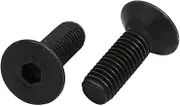 uxcell 2pcs M10x30mm 10.9 Grade Flat Countersunk Head Hex Socket Left Hand Thread Bolt
