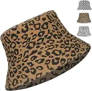 [CWENDANER] Bucket Hat Retro 80s 90s Style Fashionable Fishing Hat Unisex Reversible Fishing Hat Double Sided Sun Hat