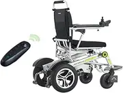 Heavy-duty portable automatic folding electric wheelchair with remote control lithium battery automatic intelligent lightweight scooter elderly