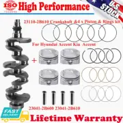 Crankshaft & Piston & Rings kit 23110-2B610 For Hyundai Kia Accent Veloster 1.6L (for: Hyundai)