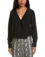 rag & bone Victor Silk-Blend Blouse