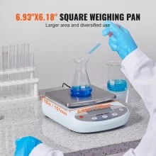 Precision Lab Scale 3kg x 0.01g, 13 Units, LCD Display, RS232C Interface