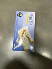 SUNSET Smooth Touch Disposable Latex Gloves Large - 100 Count