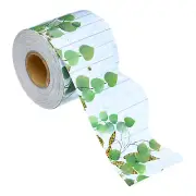 2.24"x 65.6Ft Bulletin Board Border,Eucalyptus Scalloped Trim, Green, White