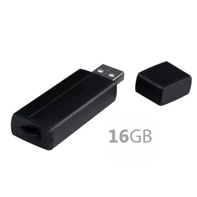 PBN-K16B Voice Activated USB Audio Recorder (16GB) Stores 576 Hours of Recording