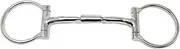 Professional Equine Horse SS Straight Roller Mouth Snaffle D-Ring Training Horse BIT TACK 35560v