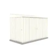 Absco Sheds 1.52mW x 3.00mD x 2.06mH Surfmist Narrow Triple Door Garden Shed