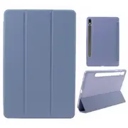 For Samsung Galaxy Tab S9 Pu+Matte Tpu Tablet Case Anti-Drop Protective Cover With Tri-Fold Stand
