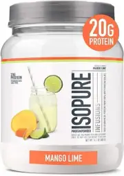 Refreshingly Light Fruit Flavored Whey Protein Isolate Powder, “Shake Vigorou...