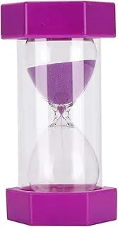 Fdit Purple Sand Clock Timer, Educational Sandglass Sand Clock Timer with 10 Minutes for Home Office Decor
