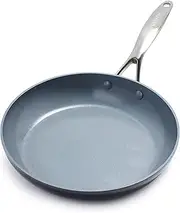 [GreenPan] Frying Pan, Non Stick, Toxin Free Ceramic Pan - Induction & Oven Safe Cookware - 24 cm, Grey