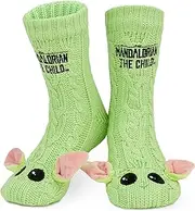 [Disney] Women's Non-Slip Socks with 3D Ears, One Size ABS Cuddly Socks, Women's Non-Slip House Socks, Winter Women Gifts